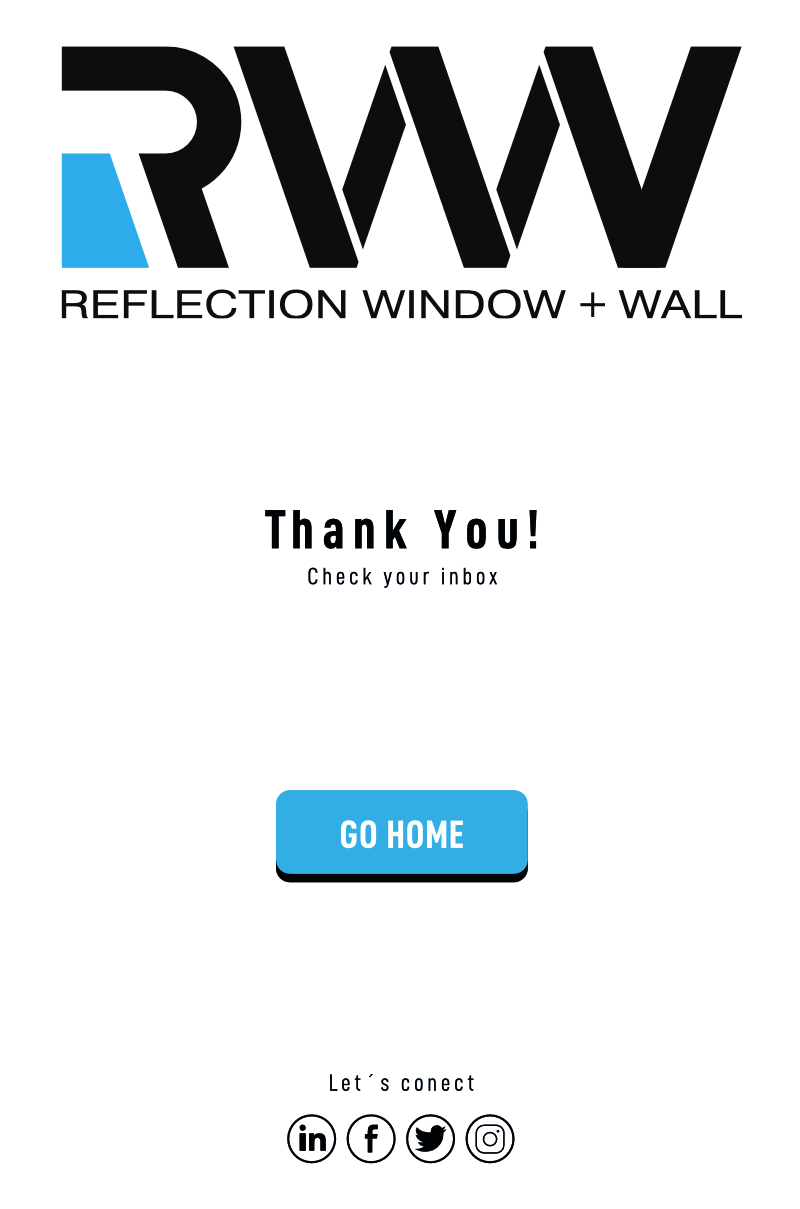 Thank you CTA Refelction Window